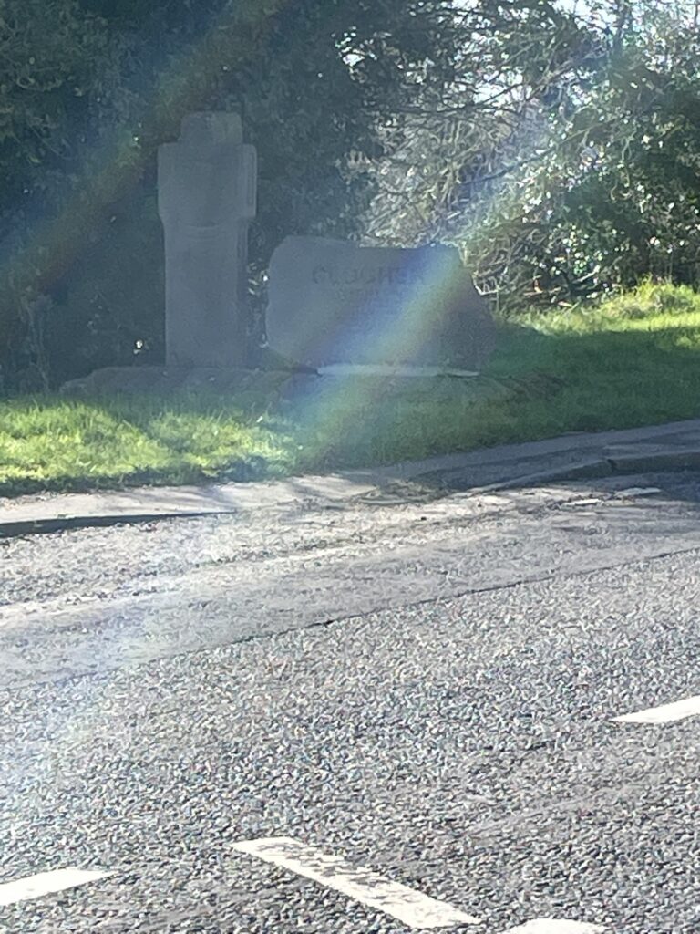 Upon entry into Clogher Upon entry into Clogher
